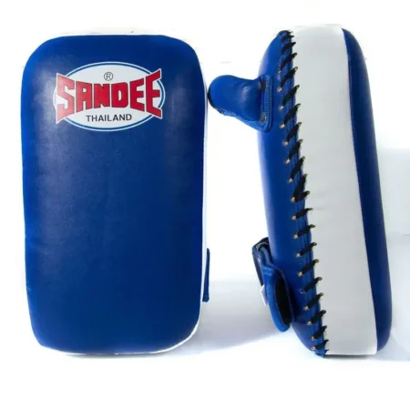 Sandee FTP2 Extra Thick Flat Thai Kick Pads- Blue White