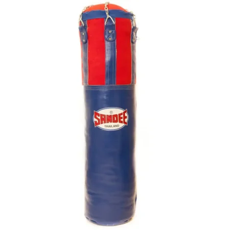 Sandee Half leather Punch Bag- Blue/Red