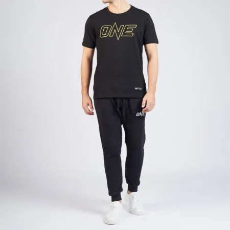 ONE Gold Metallic Monotone Logo Tee