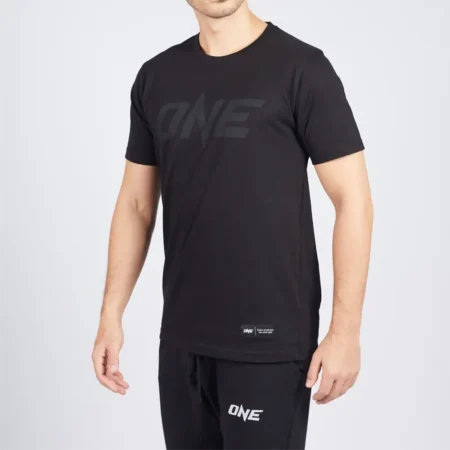 ONE Black Monotone Logo Tee