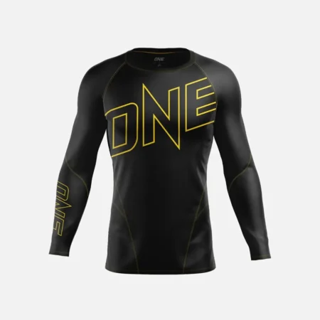 ONE Elite Pro Rash Guard- Black Yellow