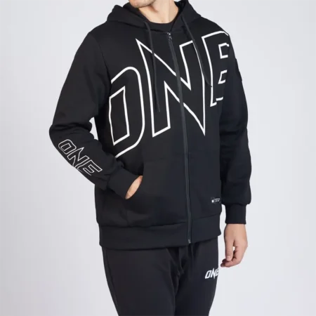 ONE Walkout Zip Hoodie Black