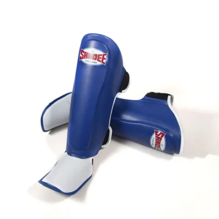 Sandee Authentic Blue White Shin Guards