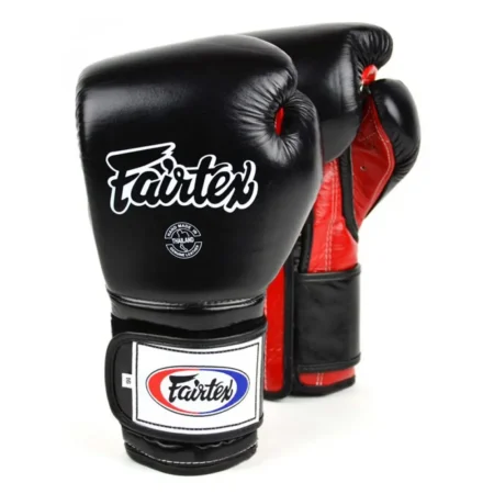 Fairtex BGV9 Black Red Mexican Style Muay Thai Gloves