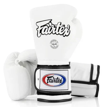 Fairtex BGV9 White Mexican Style Muay Thai Gloves