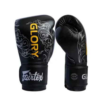 Fairtex X Glory BGVG3 Black Silver Kickboxing Gloves