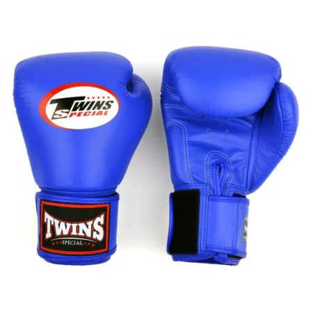 Twins BGVL4 Blue Velcro Muay Thai Gloves