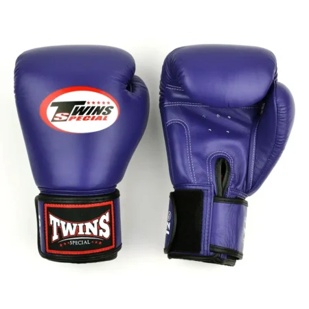 Twins BGVL4 Purple Velcro Muay Thai Gloves