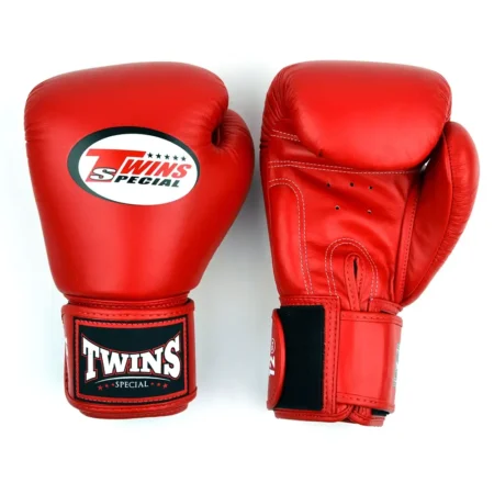 Twins BGVL4 Red Velcro Muay Thai Gloves