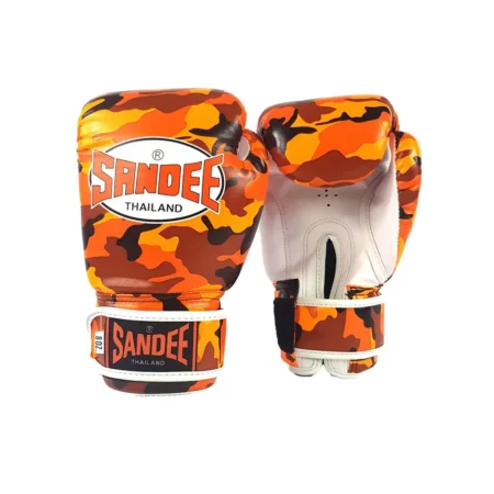 Sandee Camo Orange Muay Thai Gloves