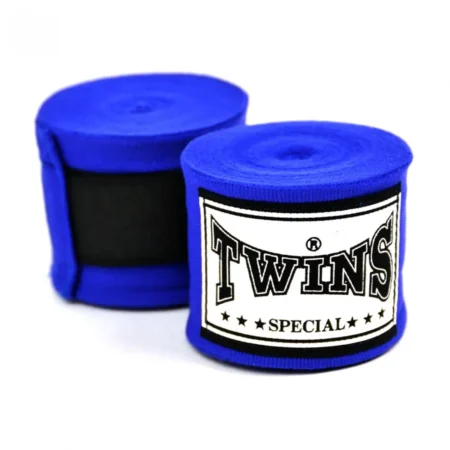 Twins CH5 5m Premium Elastic Hand Wraps Blue