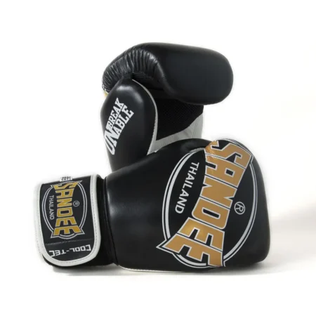 Sandee Cool-Tec 3 Tone Black Muay Thai Gloves