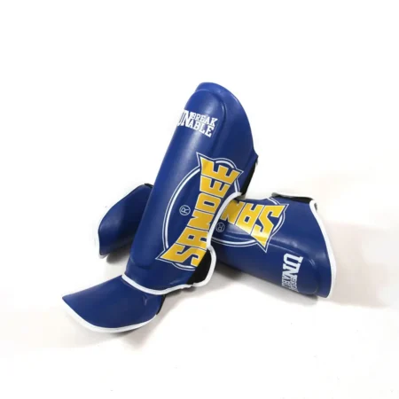 Sandee Cool-Tec Blue Yellow Shin Guards