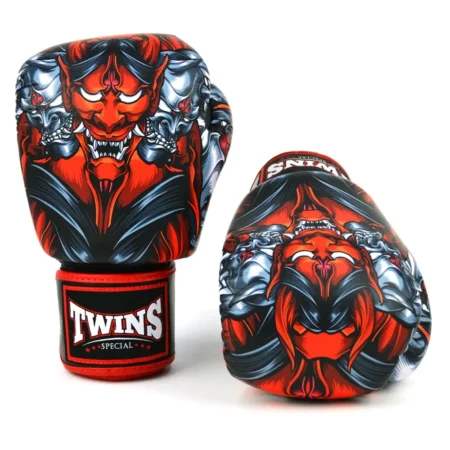 Twins FBGVL3-58 Red Kabuki Muay Thai Boxing Gloves