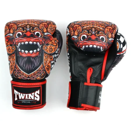 Twins FBGVL4-59 Black Red Barong Muay Thai Gloves