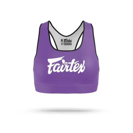 Fairtex SB1 Classic Sports Bra Purple-White