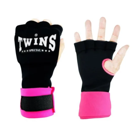 Twins CH7 Black Pink Quick Hand Wraps