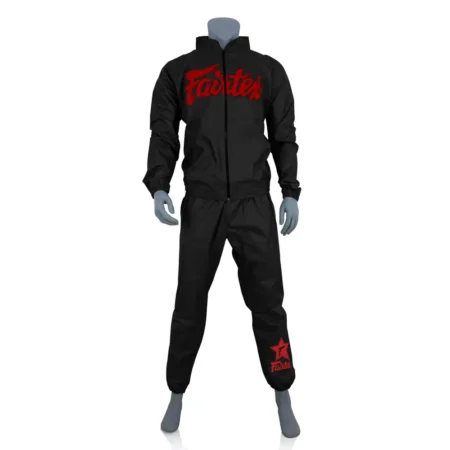 Fairtex VS3 Vinyl Sweatsuit Black-Red